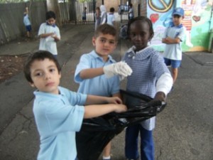 Cleaning up the playground! 